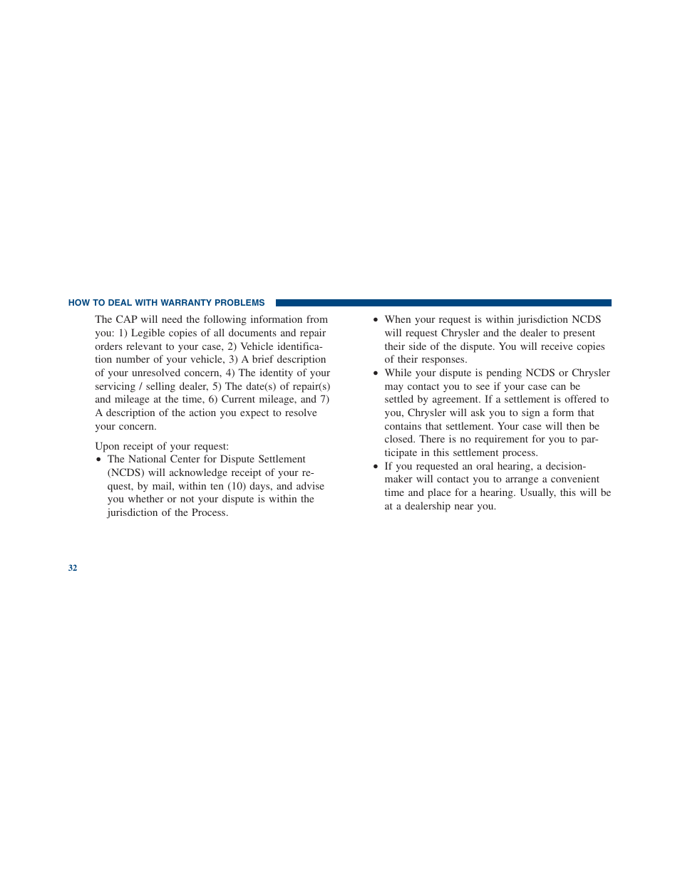 Ram Trucks 2012 Chassis Cab - Warranty Manual User Manual | Page 34 / 44