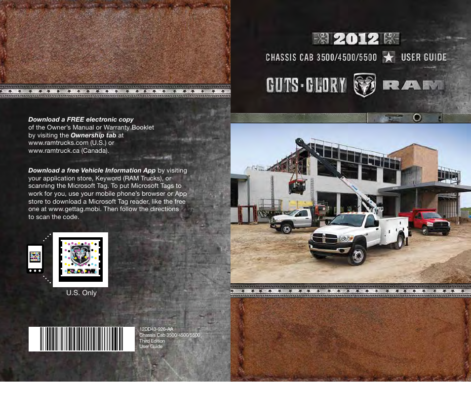 U.s. only | Ram Trucks 2012 Chassis Cab - User Guide User Manual | Page 116 / 116