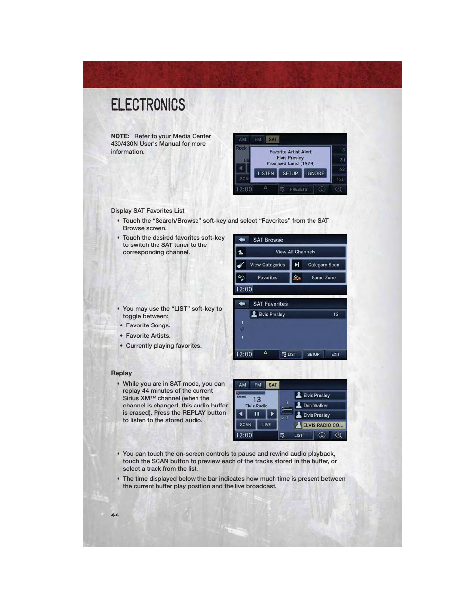 Replay, Electronics | Ram Trucks 2012 Chassis Cab - User Guide User Manual | Page 46 / 116