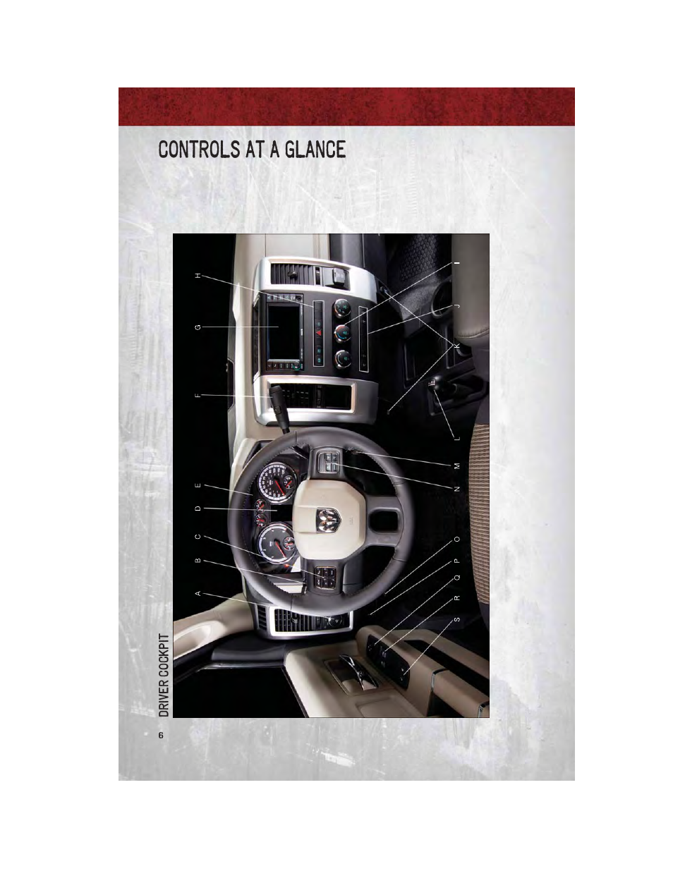 Controls at a glance, Driver cockpit | Ram Trucks 2012 Chassis Cab - User Guide User Manual | Page 8 / 116