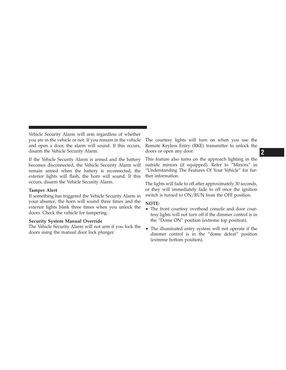 Illuminated entry — if equipped | Ram Trucks 2012 С/V - Owner Manual User Manual | Page 21 / 642