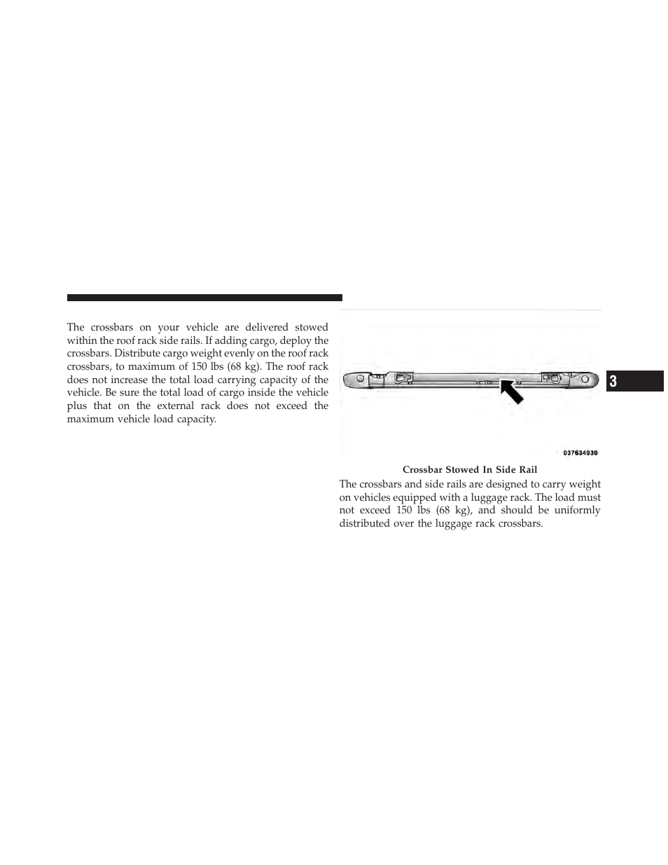 Roof luggage rack — if equipped | Ram Trucks 2012 С/V - Owner Manual User Manual | Page 273 / 642