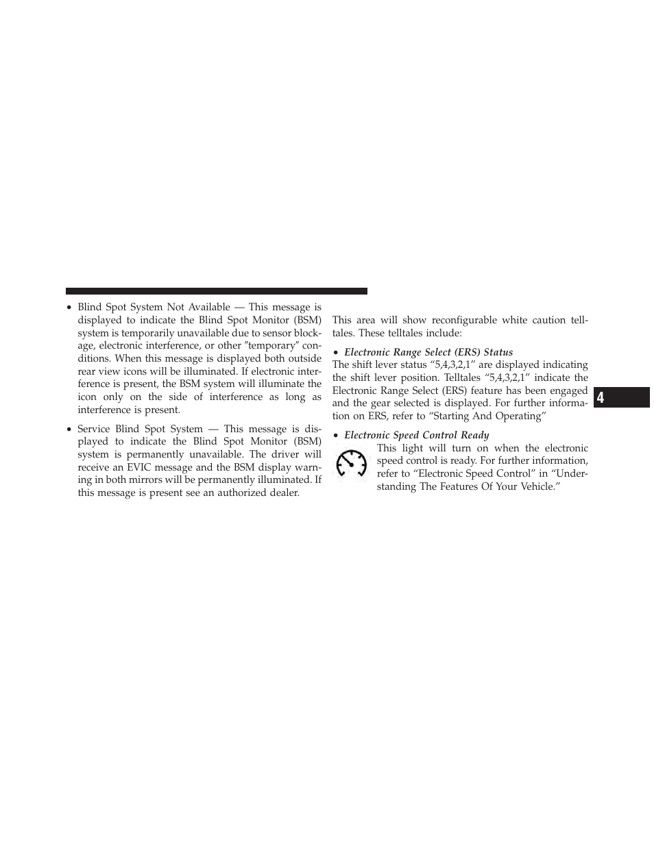 Evic white telltale lights | Ram Trucks 2012 С/V - Owner Manual User Manual | Page 307 / 642