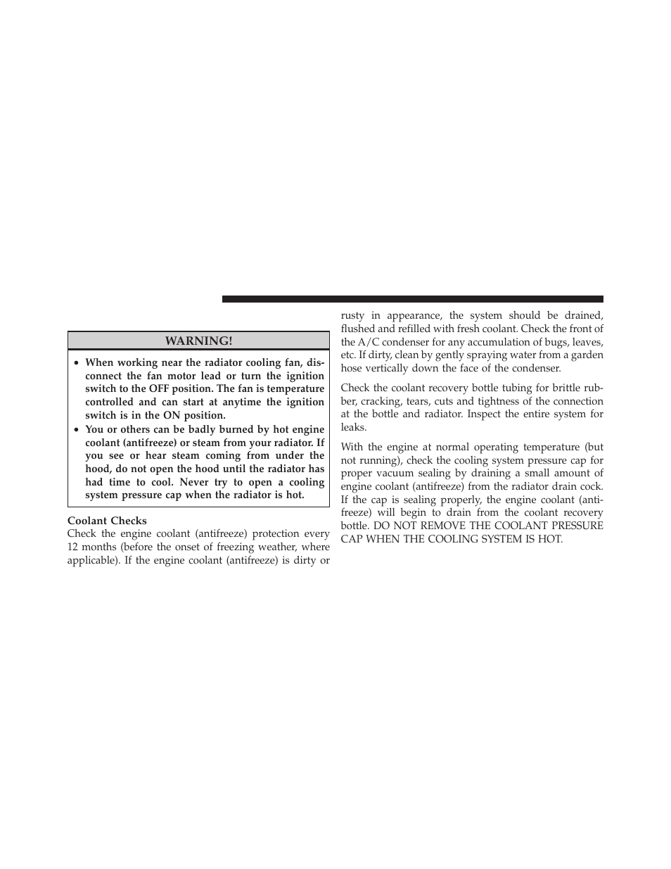 Cooling system | Ram Trucks 2012 С/V - Owner Manual User Manual | Page 564 / 642