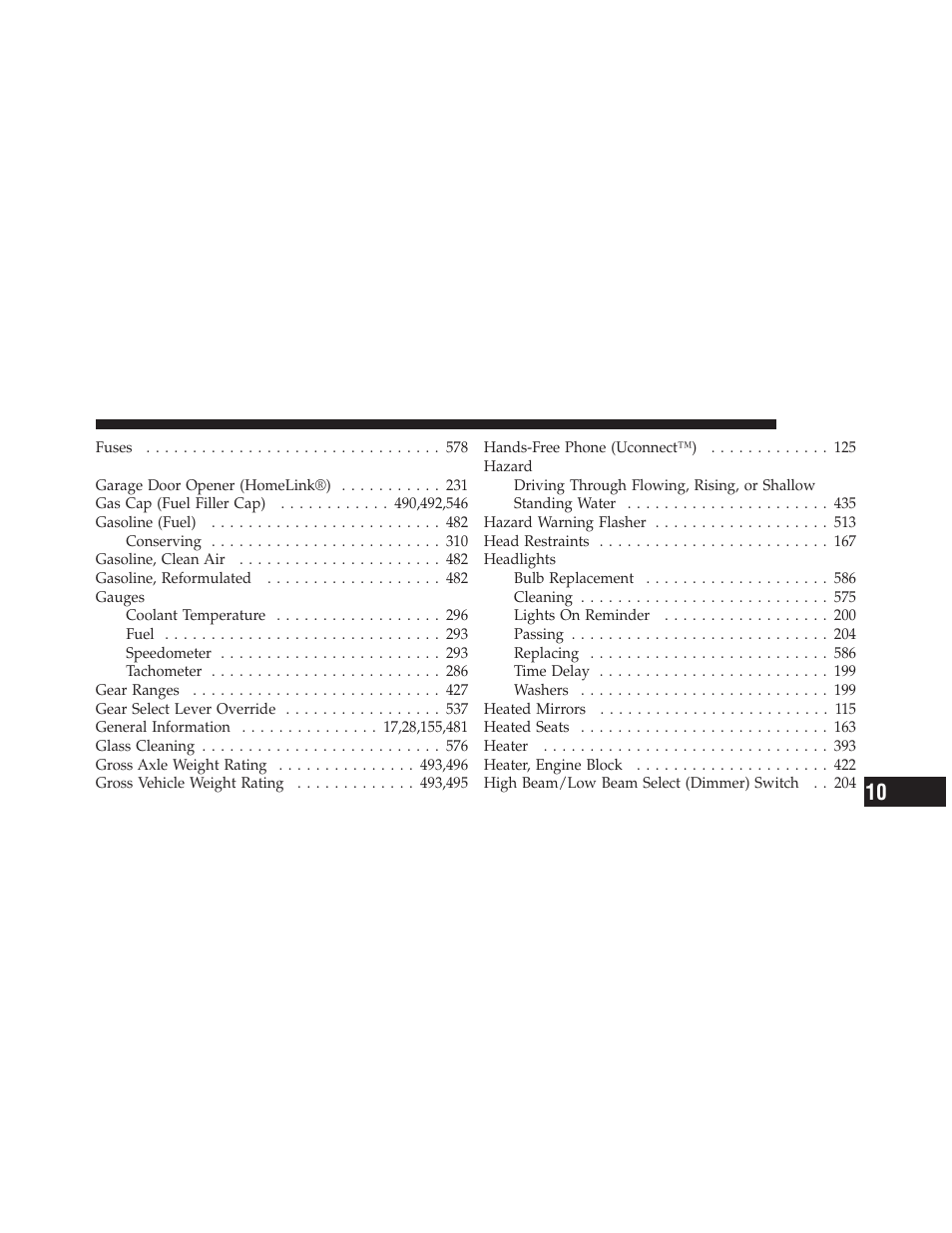 Ram Trucks 2012 С/V - Owner Manual User Manual | Page 629 / 642
