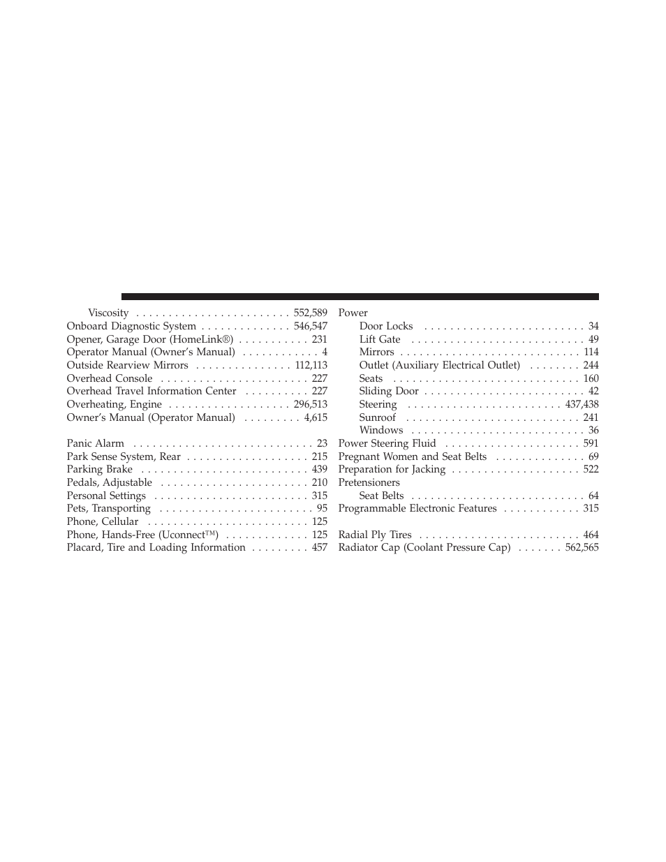Ram Trucks 2012 С/V - Owner Manual User Manual | Page 634 / 642