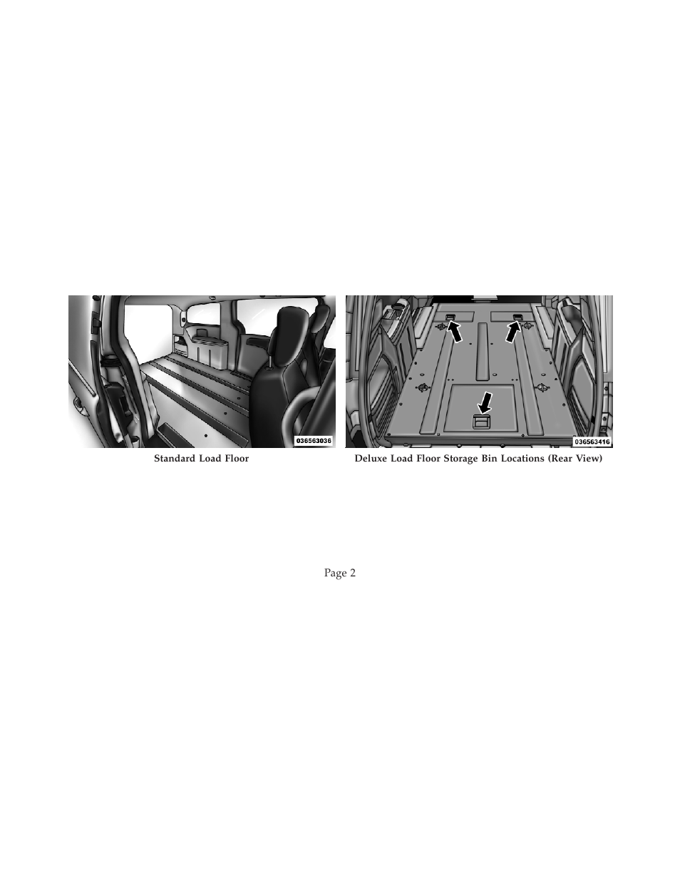 Ram Trucks 2012 С/V - Load Floor Supplement User Manual | Page 2 / 4
