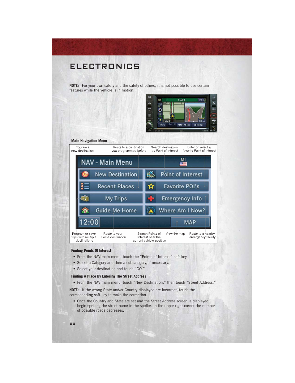 Electronics | Ram Trucks 2012 С/V - User Guide User Manual | Page 60 / 132