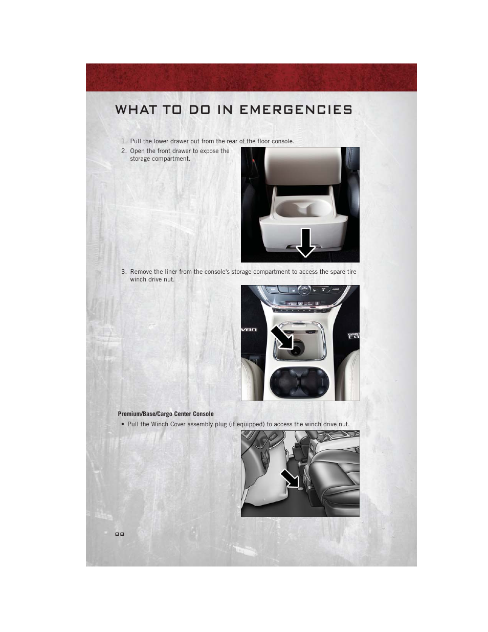 What to do in emergencies | Ram Trucks 2012 С/V - User Guide User Manual | Page 90 / 132