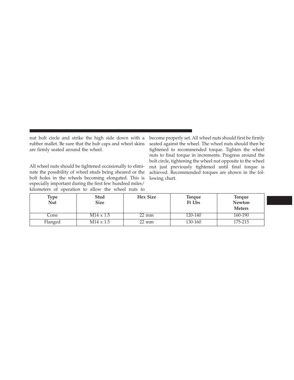 Wheel nuts | Ram Trucks 2013 3500 - Owner Manual User Manual | Page 611 / 734