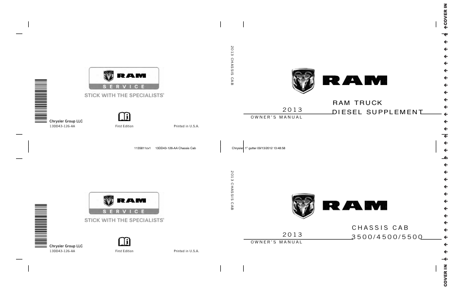 Ram Trucks 2013 Chassis Cab - Diesel Supplement User Manual | 186 pages