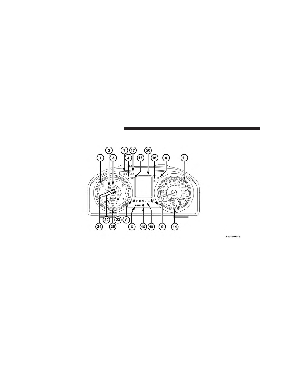 Instrument cluster — 3.5” evic | Ram Trucks 2013 3500 - CNG Supplement User Manual | Page 14 / 65