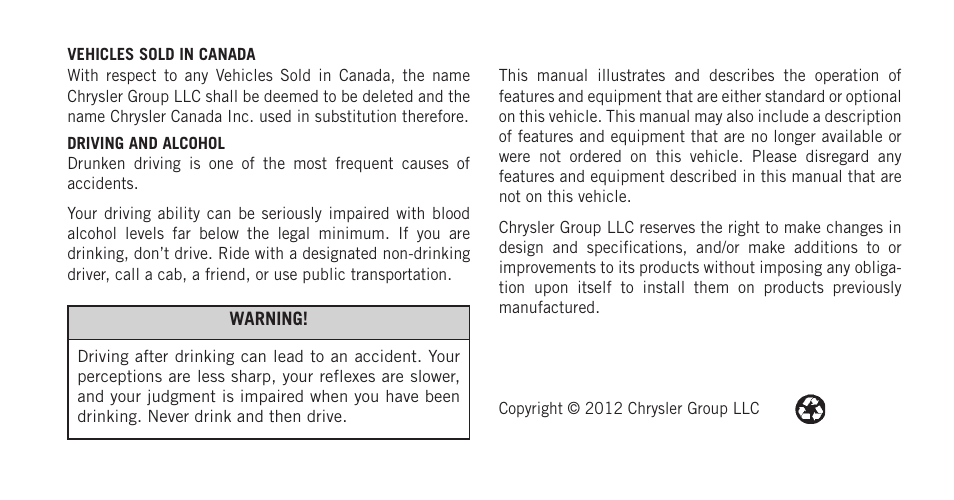 Ram Trucks 2013 3500 - CNG Supplement User Manual | Page 2 / 65