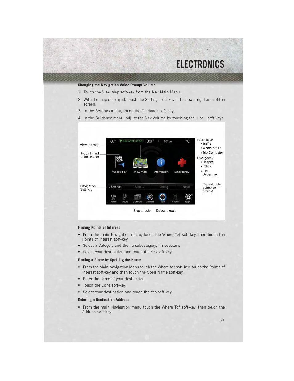 Electronics | Ram Trucks 2013 3500 - User Guide User Manual | Page 73 / 196