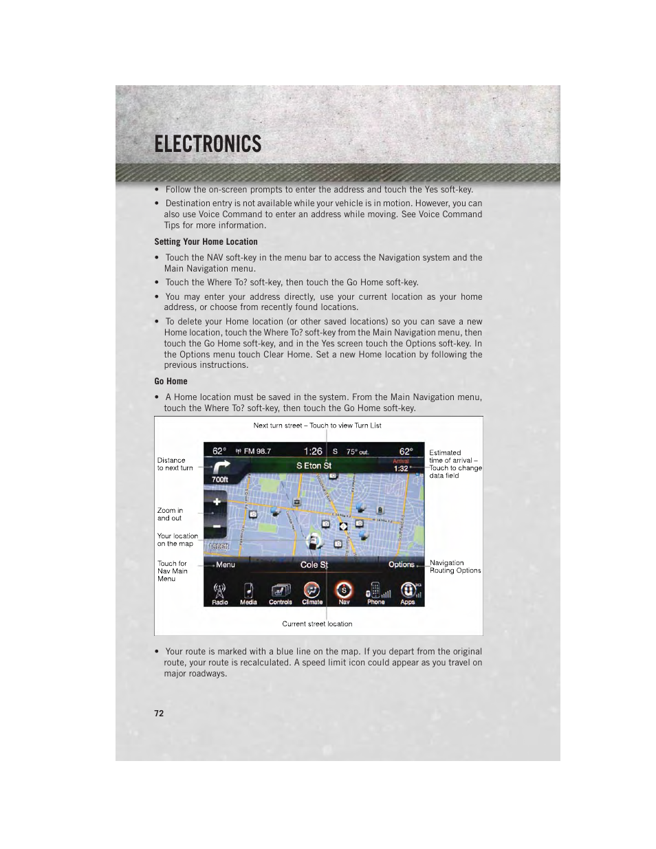 Electronics | Ram Trucks 2013 3500 - User Guide User Manual | Page 74 / 196