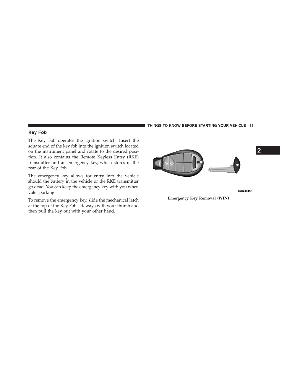 Key fob | Ram Trucks 2013 Chassis Cab - Owner Manual User Manual | Page 17 / 490