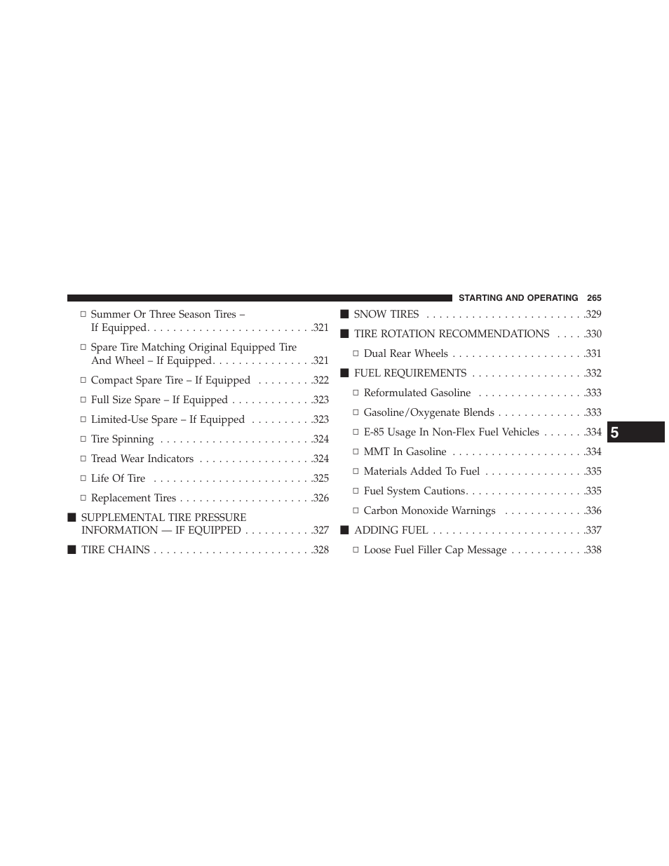 Ram Trucks 2013 Chassis Cab - Owner Manual User Manual | Page 267 / 490