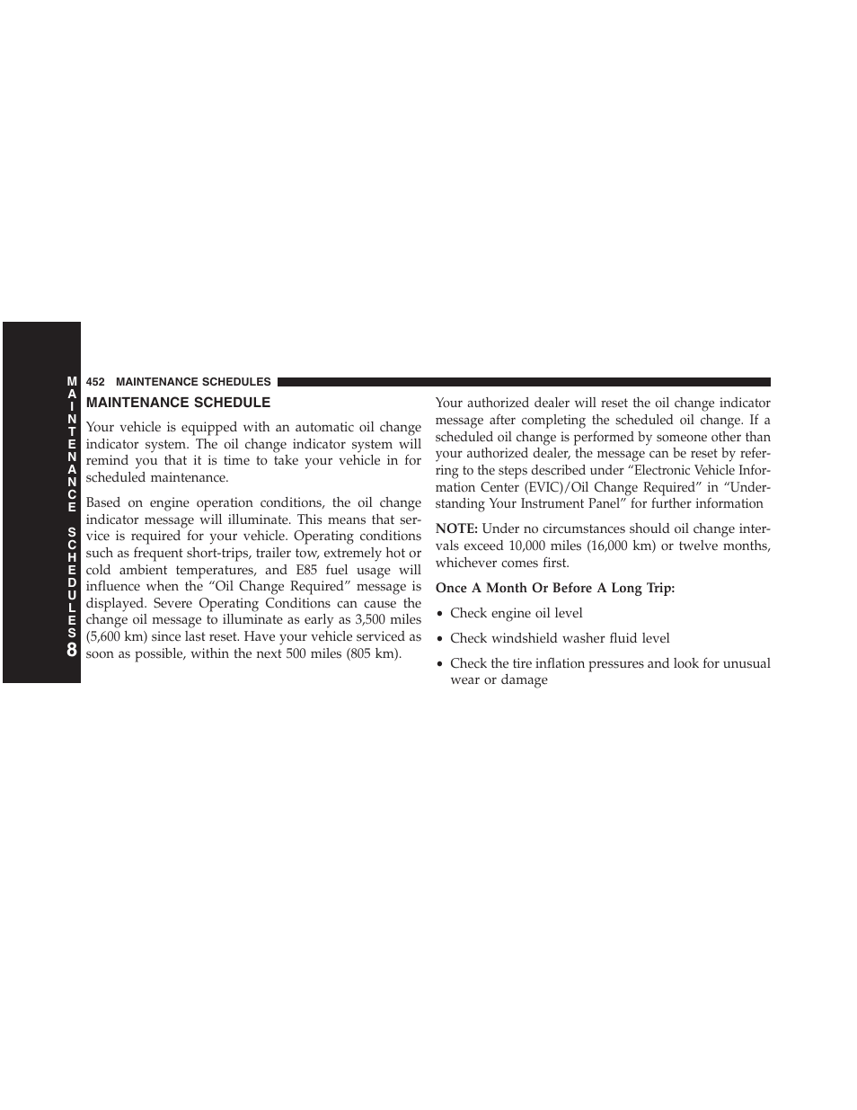 Maintenance schedule | Ram Trucks 2013 Chassis Cab - Owner Manual User Manual | Page 454 / 490