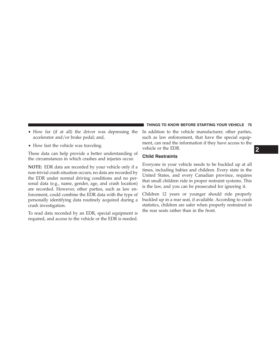 Child restraints | Ram Trucks 2013 Chassis Cab - Owner Manual User Manual | Page 77 / 490