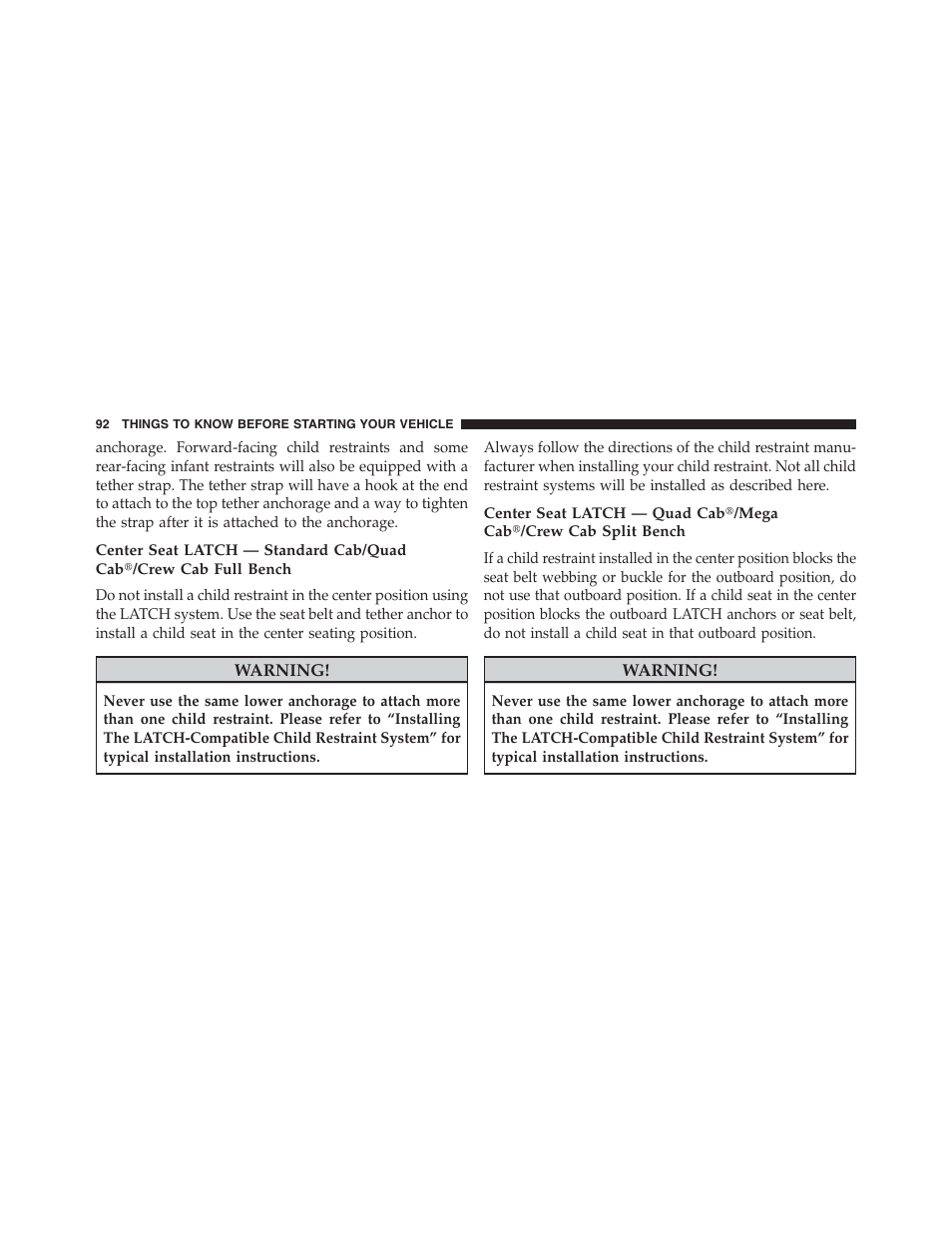 Ram Trucks 2013 Chassis Cab - Owner Manual User Manual | Page 94 / 490
