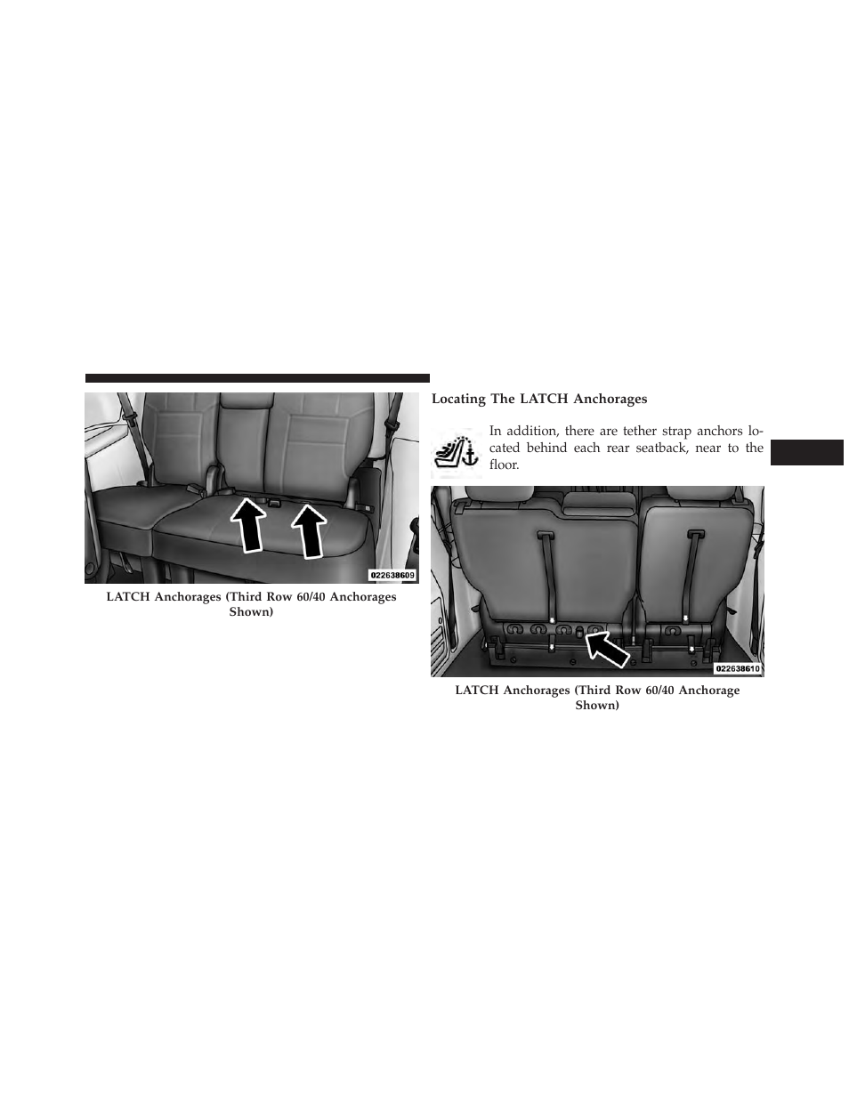 Locating the latch anchorages | Ram Trucks 2013 С/V - Owner Manual User Manual | Page 105 / 700