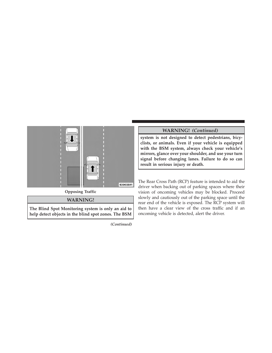 Rear cross path | Ram Trucks 2013 С/V - Owner Manual User Manual | Page 144 / 700