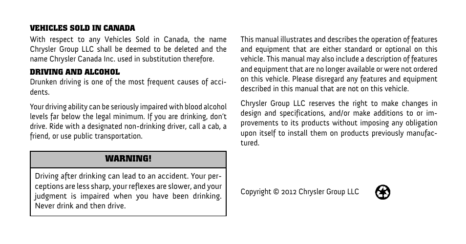 Ram Trucks 2013 С/V - Owner Manual User Manual | Page 2 / 700