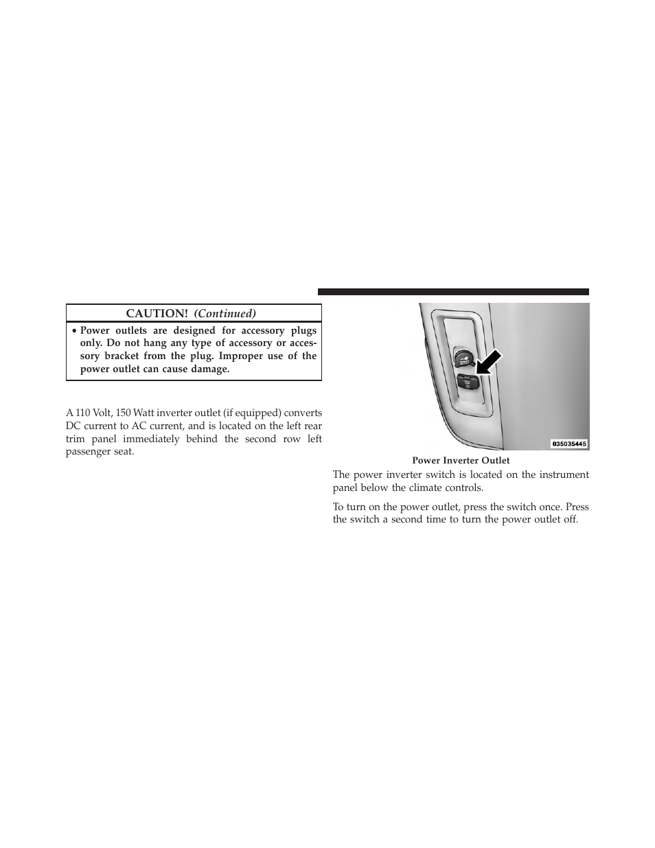 Power inverter — if equipped | Ram Trucks 2013 С/V - Owner Manual User Manual | Page 276 / 700