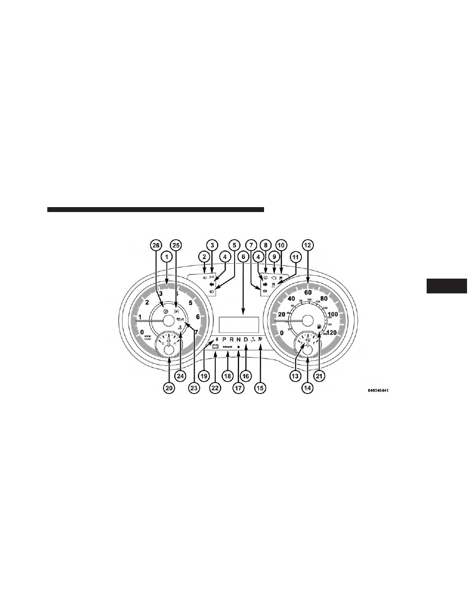 Instrument cluster — base | Ram Trucks 2013 С/V - Owner Manual User Manual | Page 315 / 700