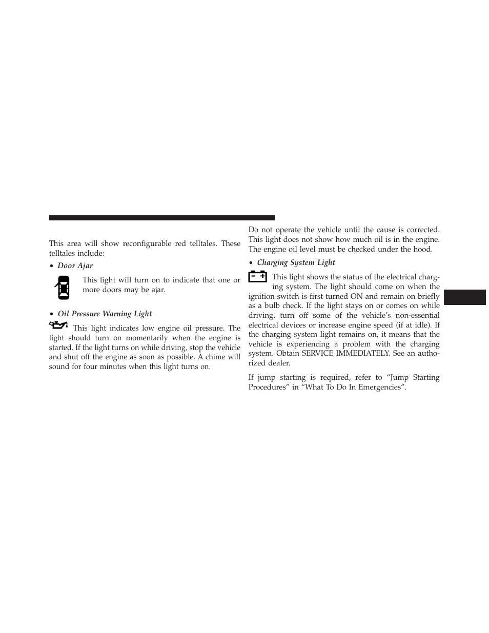 Evic red telltale lights | Ram Trucks 2013 С/V - Owner Manual User Manual | Page 339 / 700