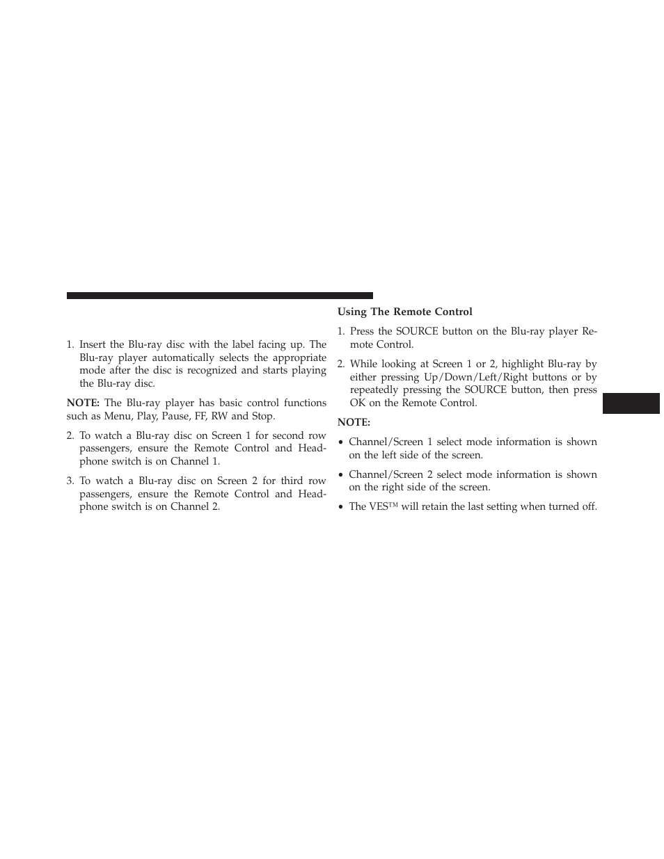 Using the remote control, Play a blu-ray disc using the blu-ray, Player (if equipped) | Ram Trucks 2013 С/V - Owner Manual User Manual | Page 403 / 700