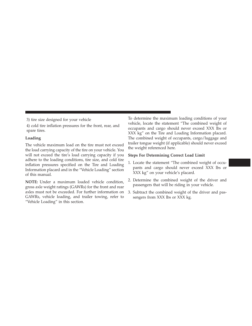 Loading | Ram Trucks 2013 С/V - Owner Manual User Manual | Page 513 / 700
