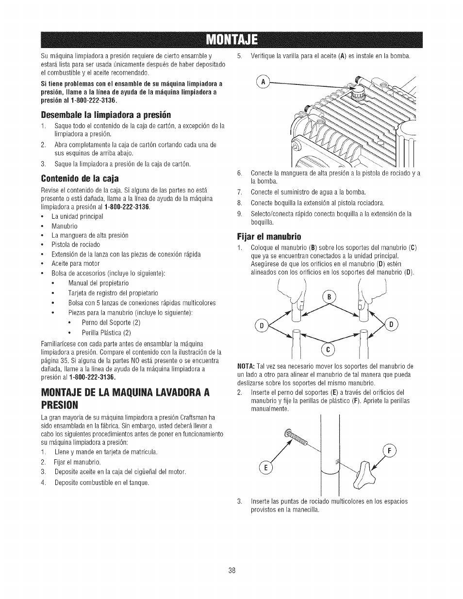 Craftsman 580.752300 User Manual | Page 38 / 60