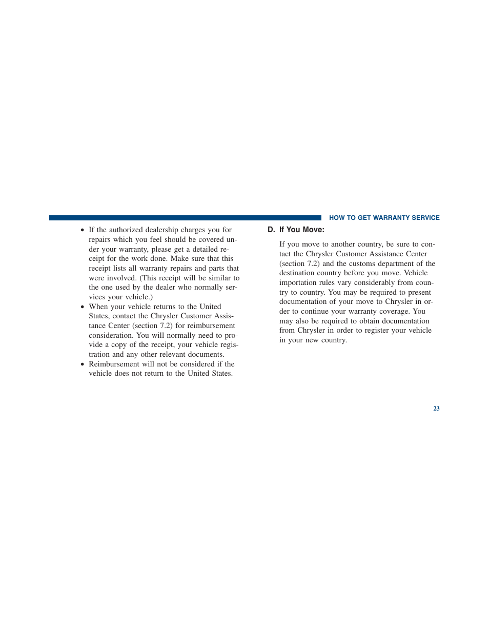 Ram Trucks 2013 С/V - Warranty Manual User Manual | Page 25 / 44
