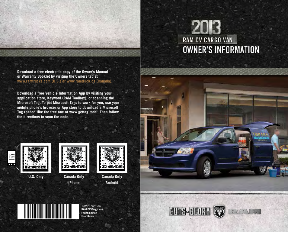 Ram Trucks 2013 С/V - User Guide User Manual | 140 pages