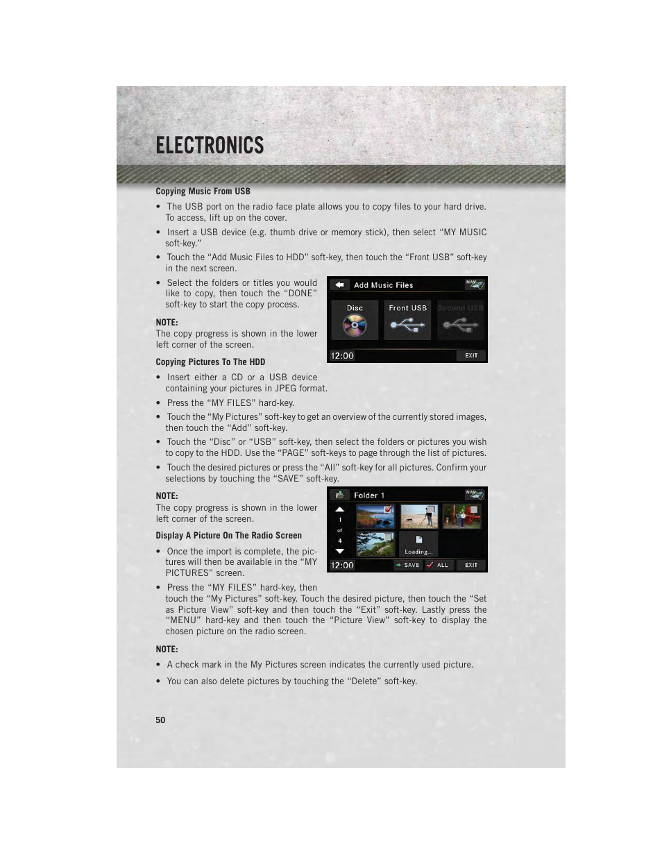 Electronics | Ram Trucks 2013 С/V - User Guide User Manual | Page 52 / 140