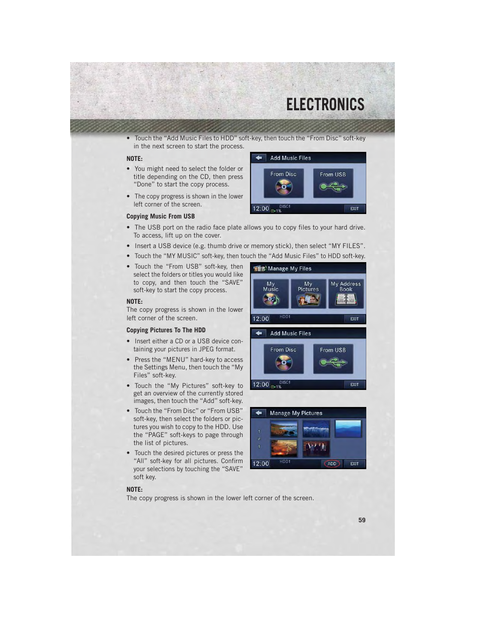 Electronics | Ram Trucks 2013 С/V - User Guide User Manual | Page 61 / 140