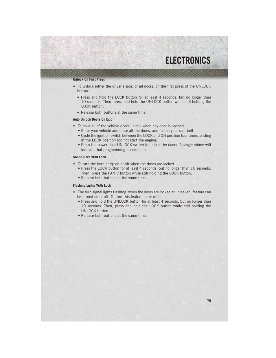 Electronics | Ram Trucks 2013 С/V - User Guide User Manual | Page 81 / 140