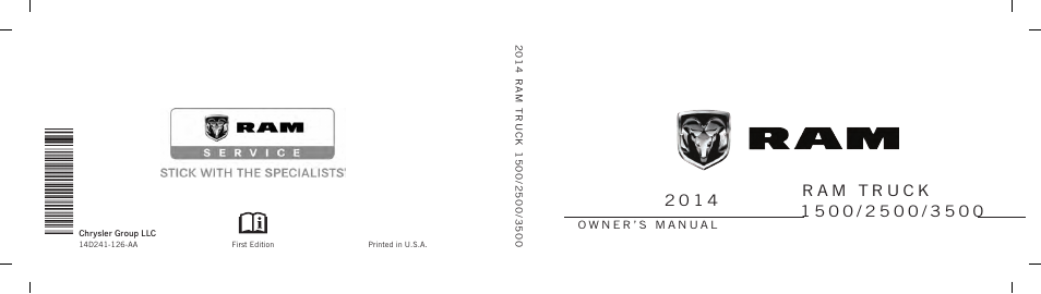 Ram Trucks 2014 3500 - Owner Manual User Manual | 806 pages