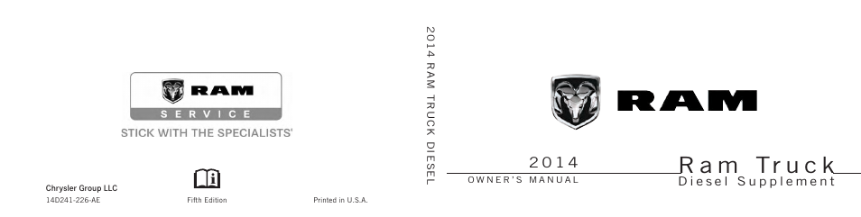Ram Trucks 2014 Chassis Cab Commercial - Diesel Supplement User Manual | 370 pages