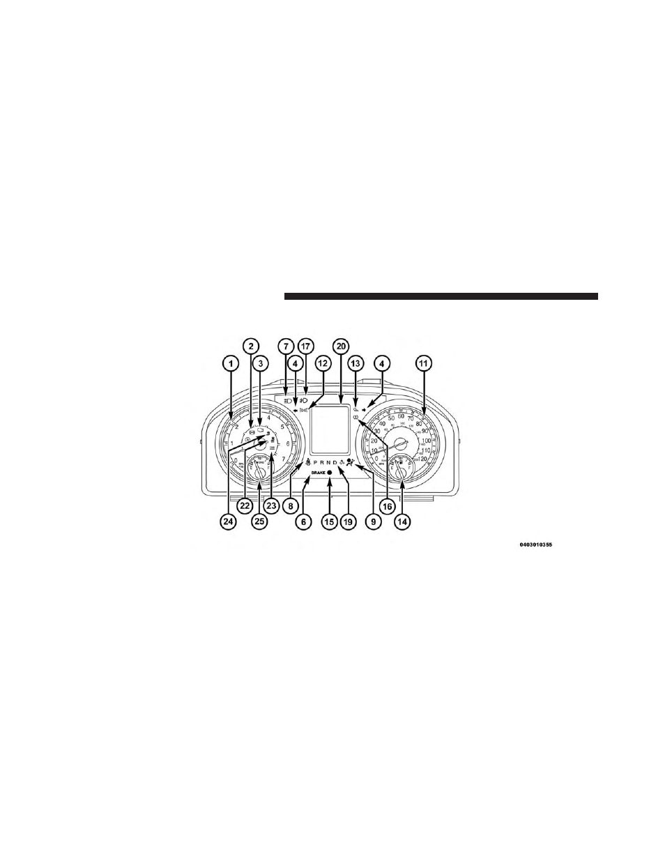 Instrument cluster — 3.5” evic | Ram Trucks 2014 3500 - CNG Supplement User Manual | Page 14 / 63