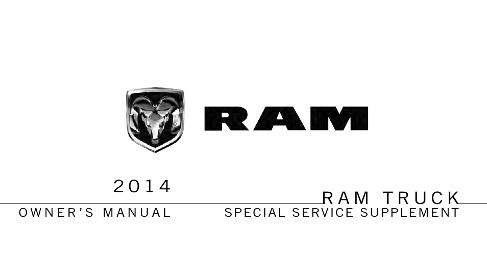 Ram Trucks 2015 3500 - Special Services Supplement User Manual | 38 pages