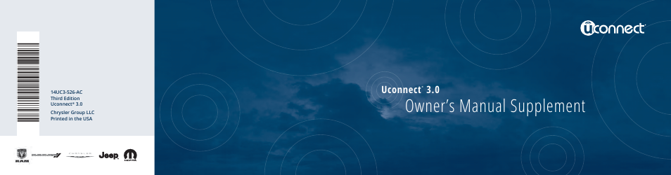 Ram Trucks 2014 Chassis Cab Commercial - Uconnect 3.0 Manual User Manual | 25 pages