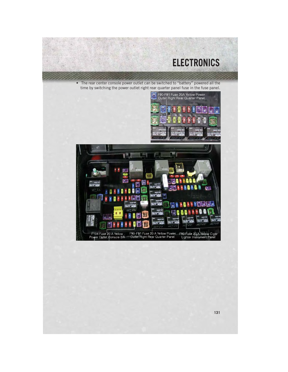 Electronics | Ram Trucks 2014 3500 - User Guide User Manual | Page 133 / 260