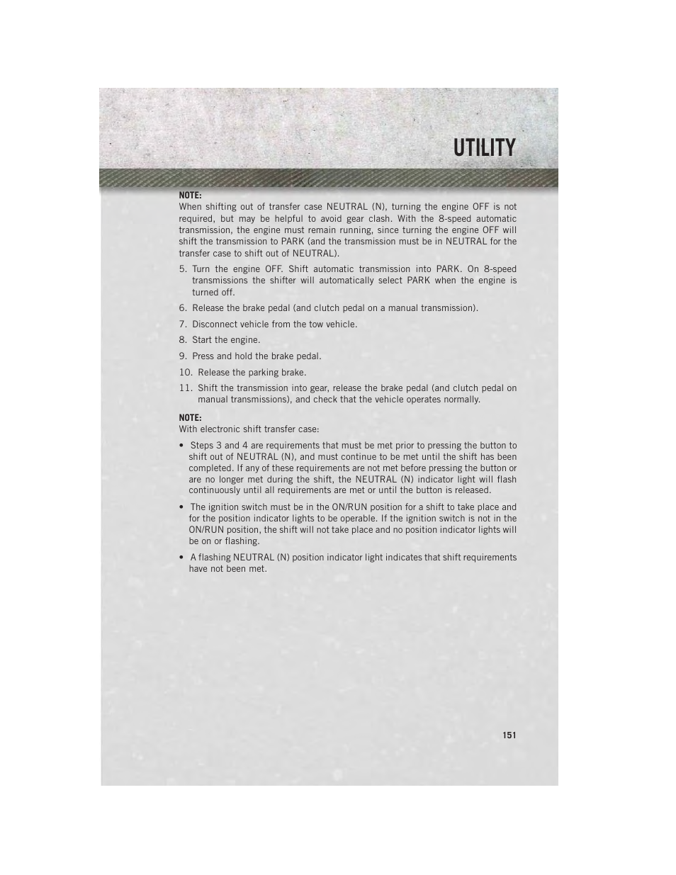 Utility | Ram Trucks 2014 3500 - User Guide User Manual | Page 153 / 260