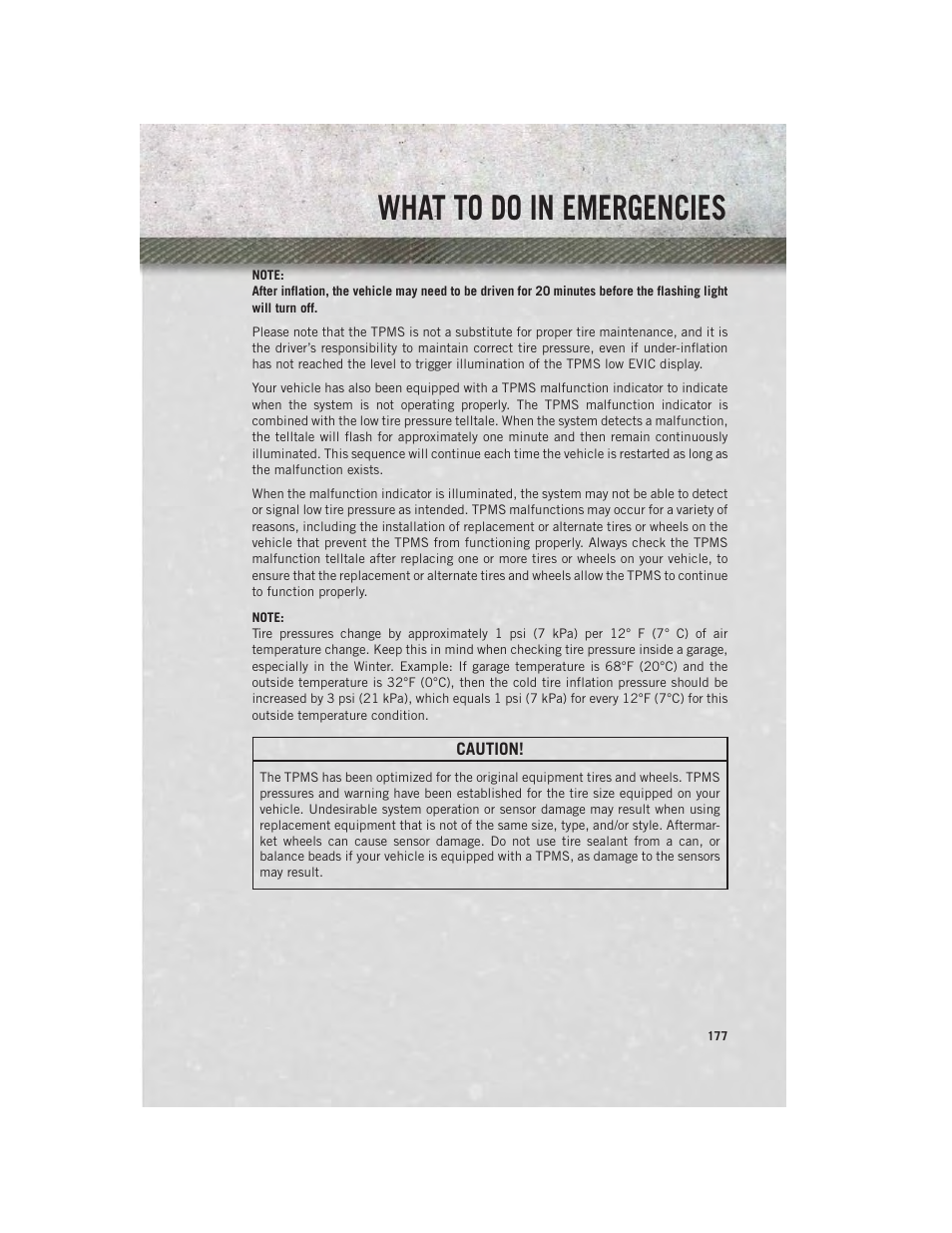 What to do in emergencies | Ram Trucks 2014 3500 - User Guide User Manual | Page 179 / 260