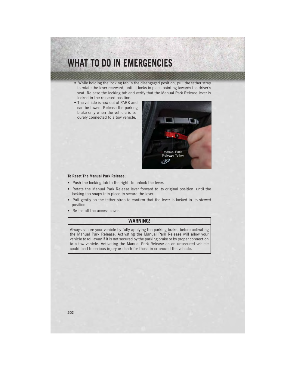 What to do in emergencies | Ram Trucks 2014 3500 - User Guide User Manual | Page 204 / 260