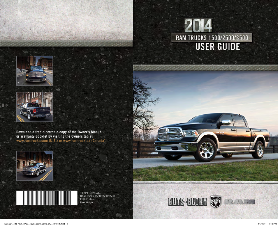 Ram Trucks 2014 3500 - User Guide User Manual | Page 260 / 260