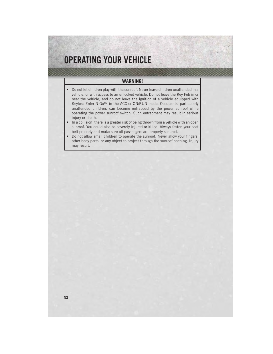 Operating your vehicle | Ram Trucks 2014 3500 - User Guide User Manual | Page 54 / 260
