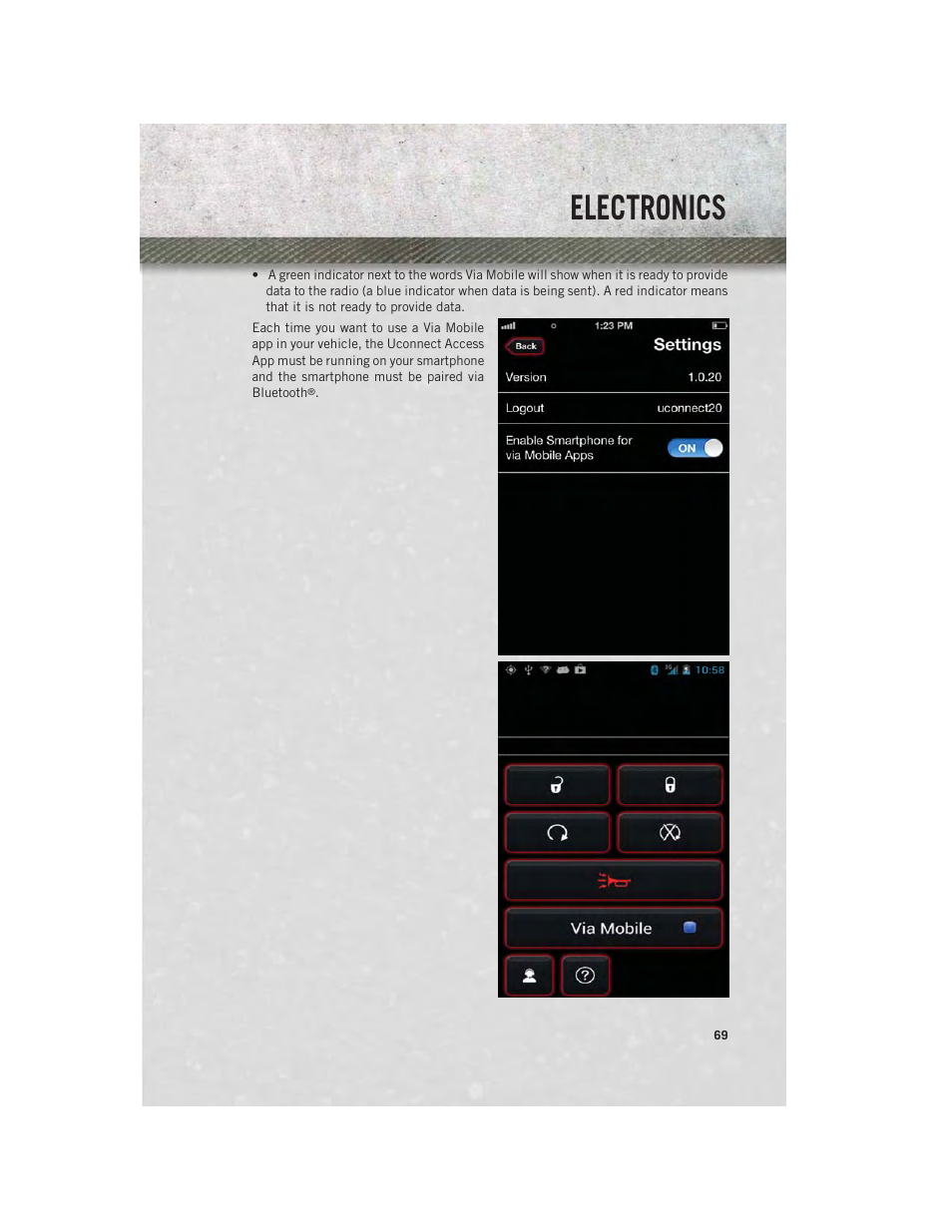Electronics | Ram Trucks 2014 3500 - User Guide User Manual | Page 71 / 260